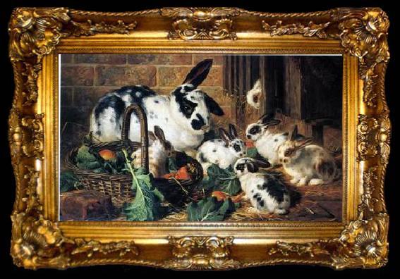 framed  unknow artist Rabbits 198, ta009-2